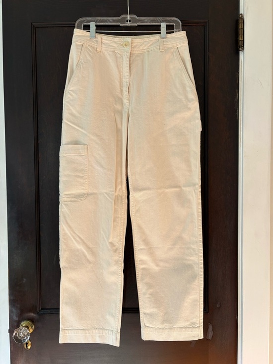 Toast Denim - TOAST UK, Women's Cream Carpenter Jeans - Casual Straight Leg